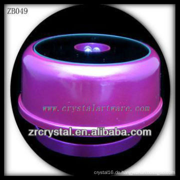 Lila Kunststoff LED-Licht Base für Crystal